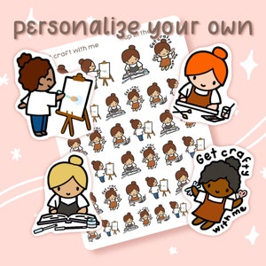 Word creatief met mij Personaliseer je eigen stickervel, Bullet Journal-stickers, Planner-stickers