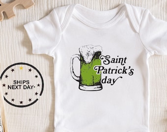 St. Patrick's Day romper babyjongen meisje uniseks kleding nieuwe zwangerschap aankondiging kraamcadeau idee romper 194