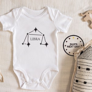 Zodiac Libra Baby Bodysuit, Baby Clothes bodysuit prefect baby shower gift 211.7