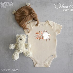 lets go ghouls  Bodysuit Retro Halloween Kids Shirt and Bodysuit Cute Fall Natural Toddler Tee 259