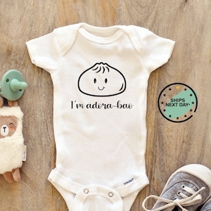 I&#39;m Adora-Bao Baby Bodysuit, Baby boy girl unisex Clothes New pregnancy announcement shower gift idea Bodysuit 200