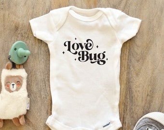 Love Bug Baby Bodysuit - Cute Valentines Day Baby Bodysuit 177