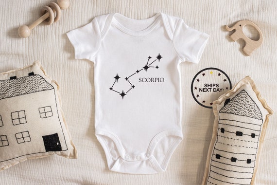 Zodiac Scorpio Baby Bodysuit, Baby Clothes Bodysuit Prefect Baby Shower  Gift 211.8 