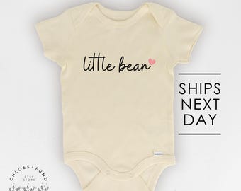 Little Bean Baby Body - Minimalist Onesie Niedlicher natürlicher Baby Body CU1