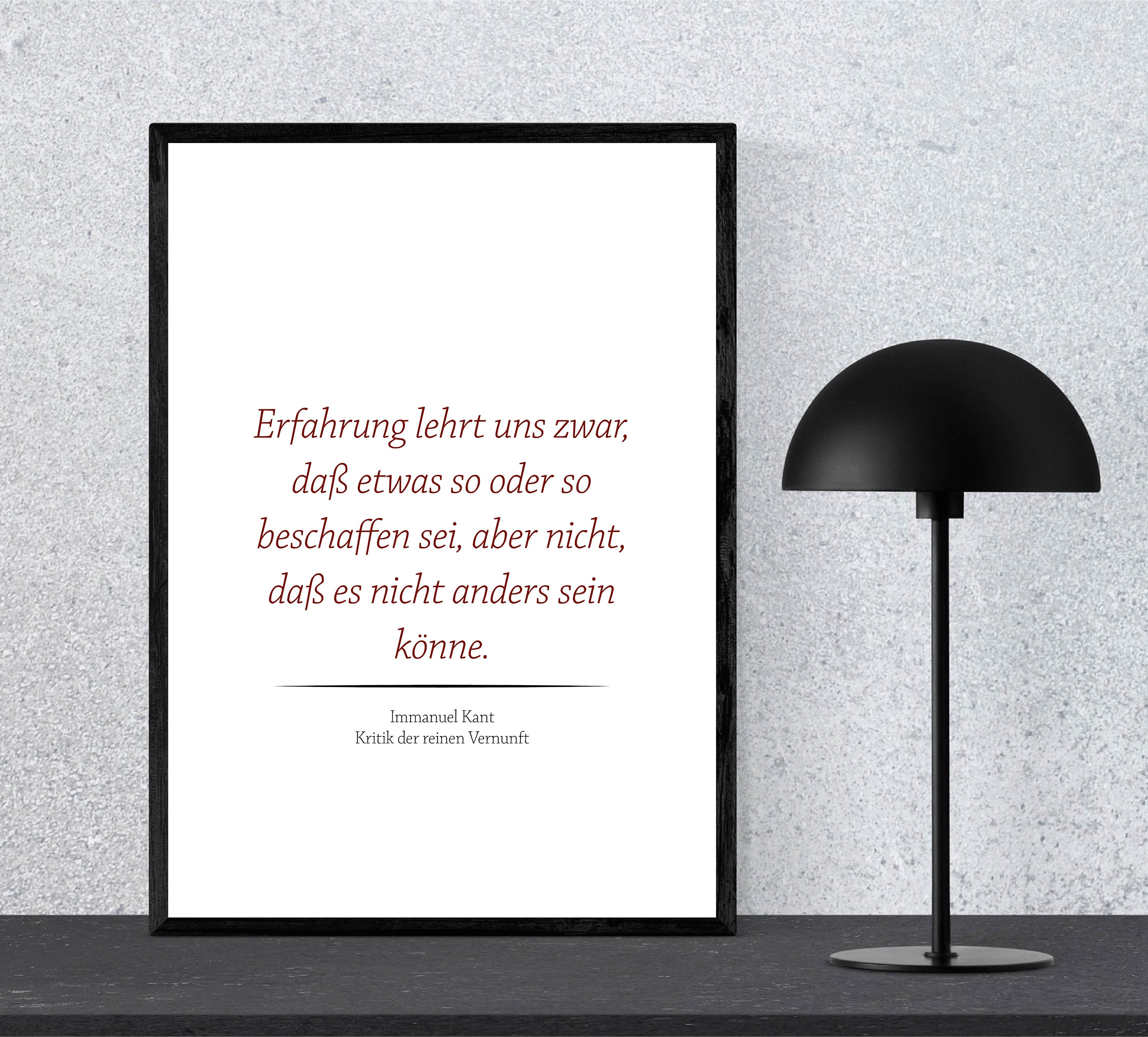 Zitat Immanuel Kant deutsch Philosophie Poster Postkarte | Etsy