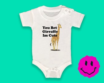 Moniery Funny Giraffe Short Sleeve Tee Baby Boy Infant