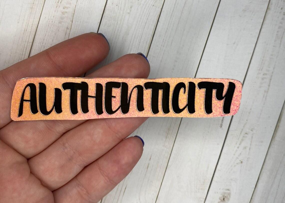Authenticity Sticker Laptop Sticker Water Bottle Sticker - Etsy