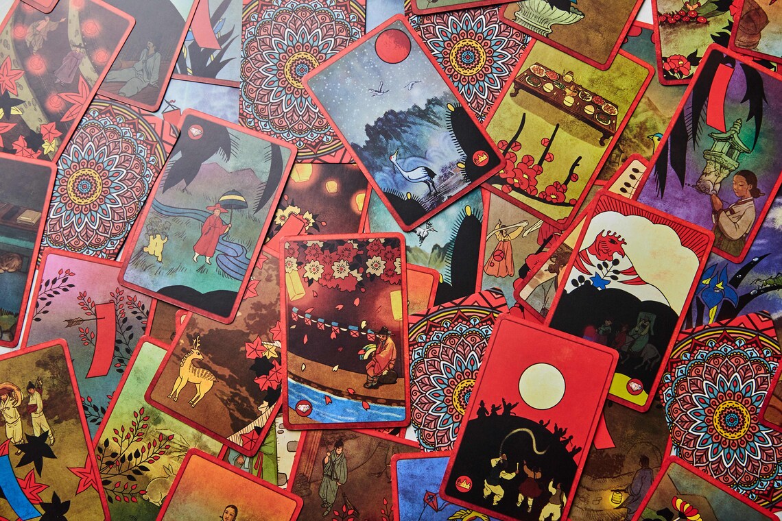 Hwatu Tarot Deck 51 Cards Mini Guidebook Set Includes Etsy