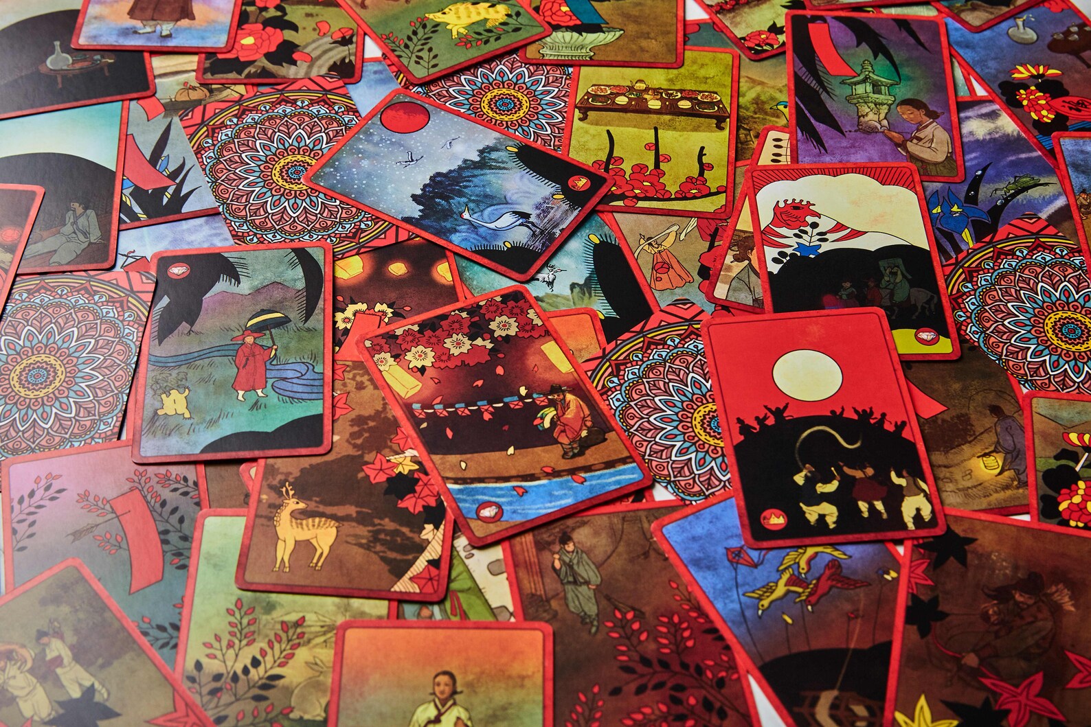 Hwatu Tarot Deck 51 Cards Mini Guidebook Set Includes Etsy