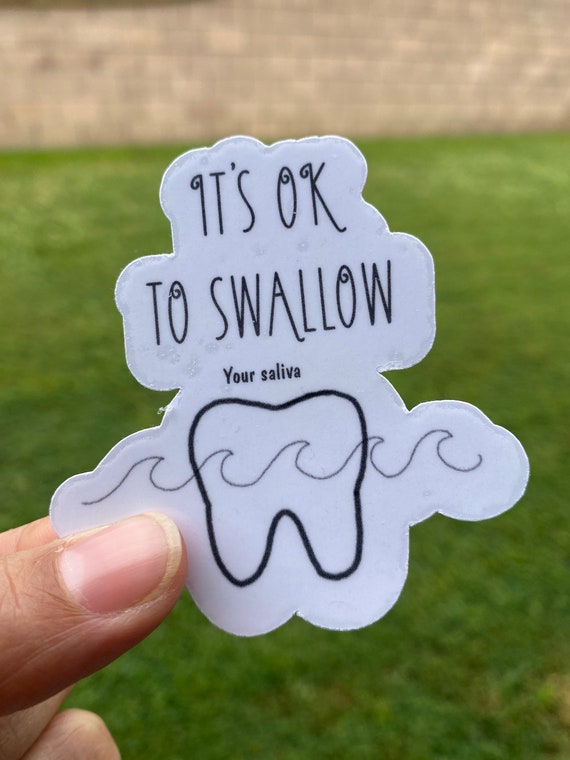 Dental sticker, dental humor laptop sticker, dental assistant gift, dental hygienist gift, dental water cup sticker