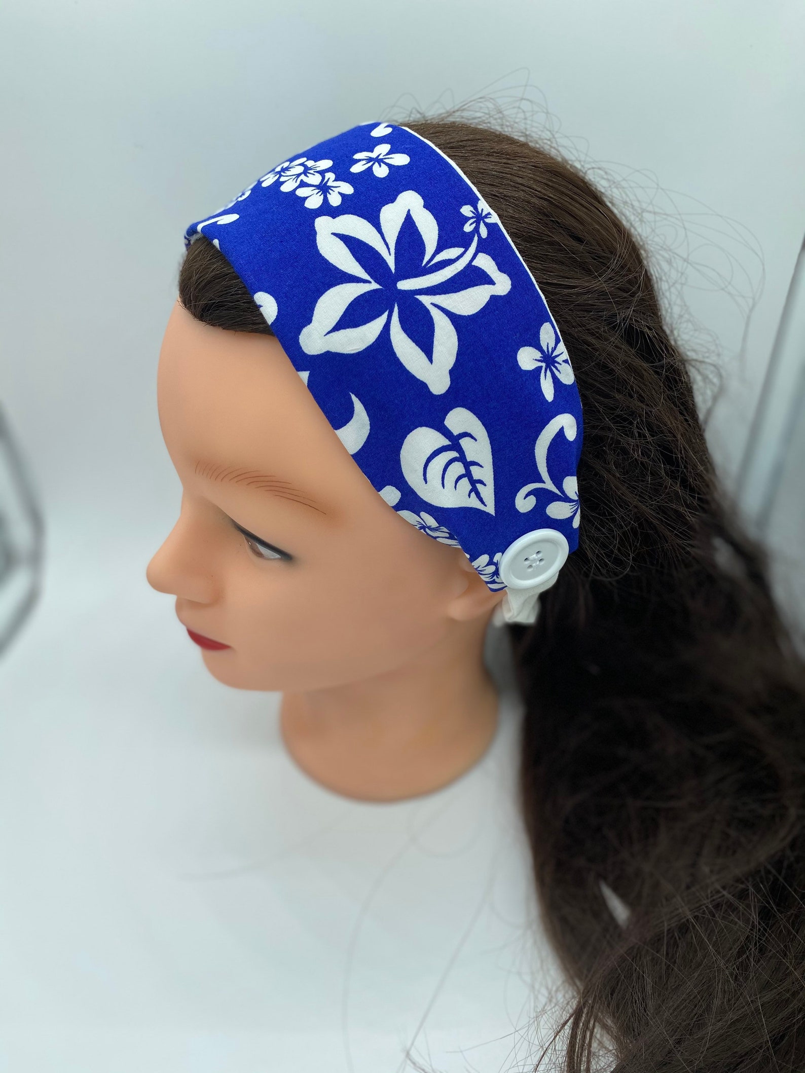 Flower headband dental assistant hibiscusheadband with Etsy