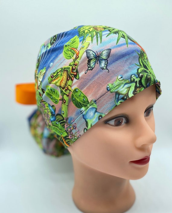 frog scrub cap