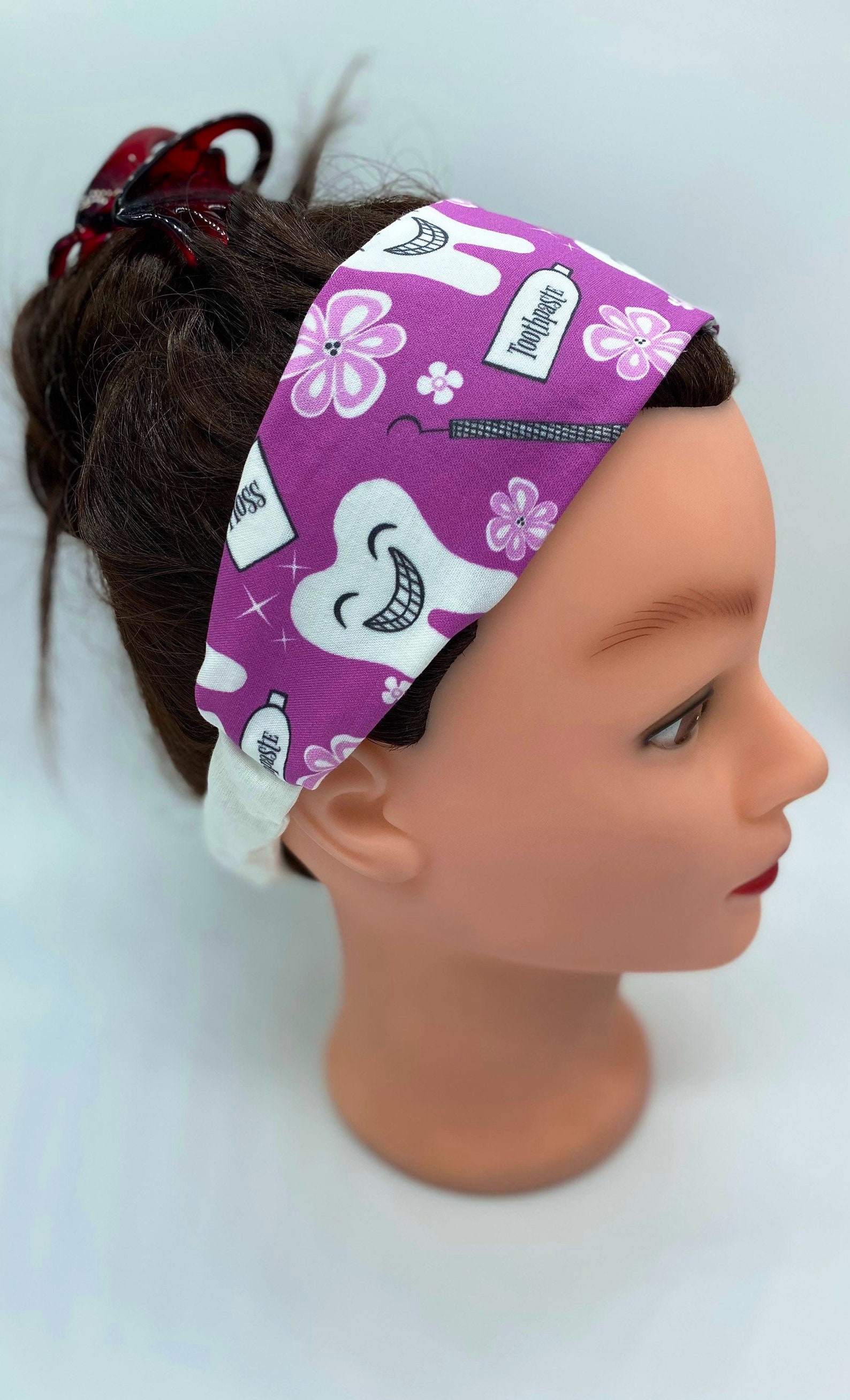 Dental Assistant Headband With Buttons Dental Hygienist Etsy