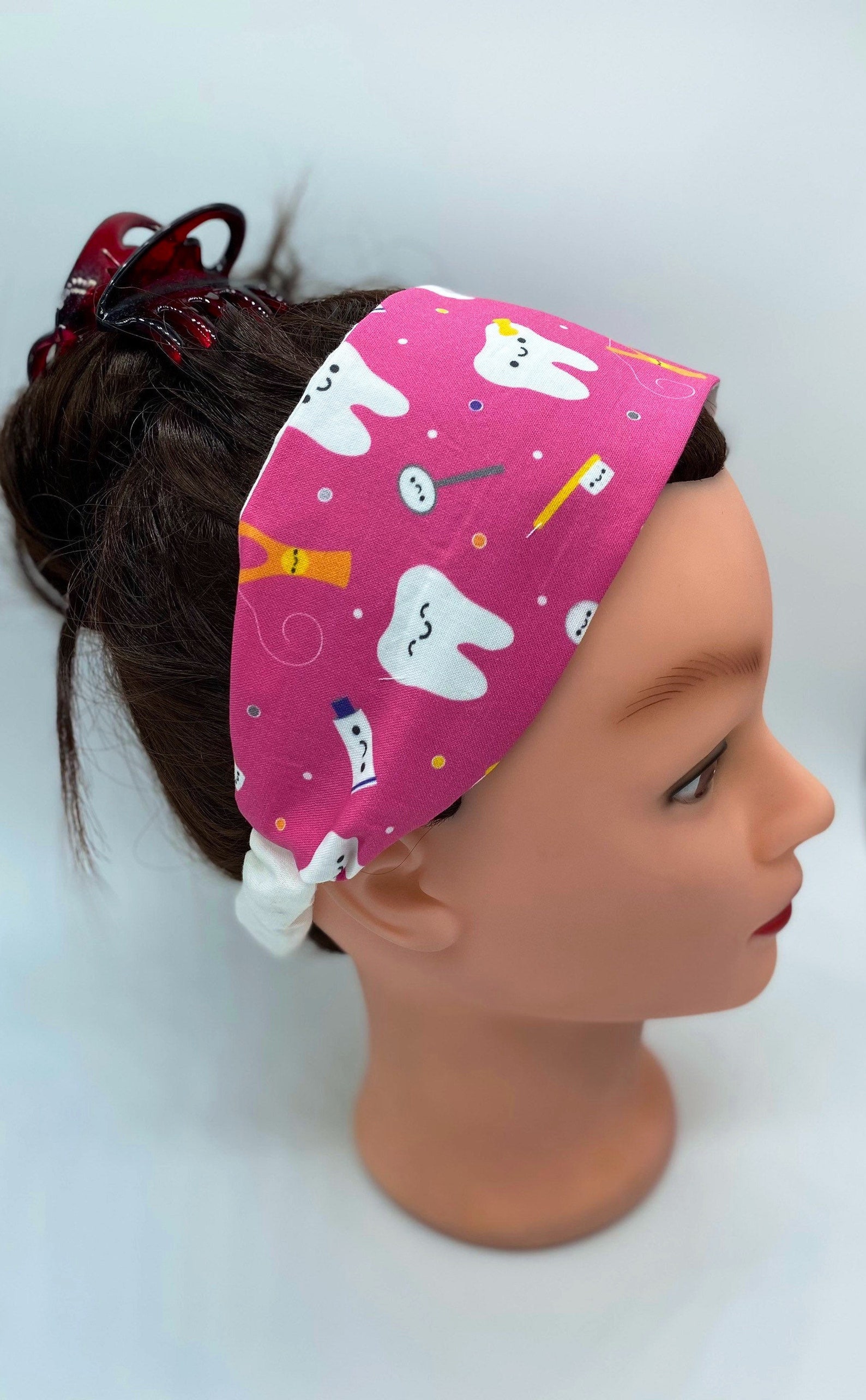 Dental Assistant Headband With Buttons Dental Hygienist Etsy