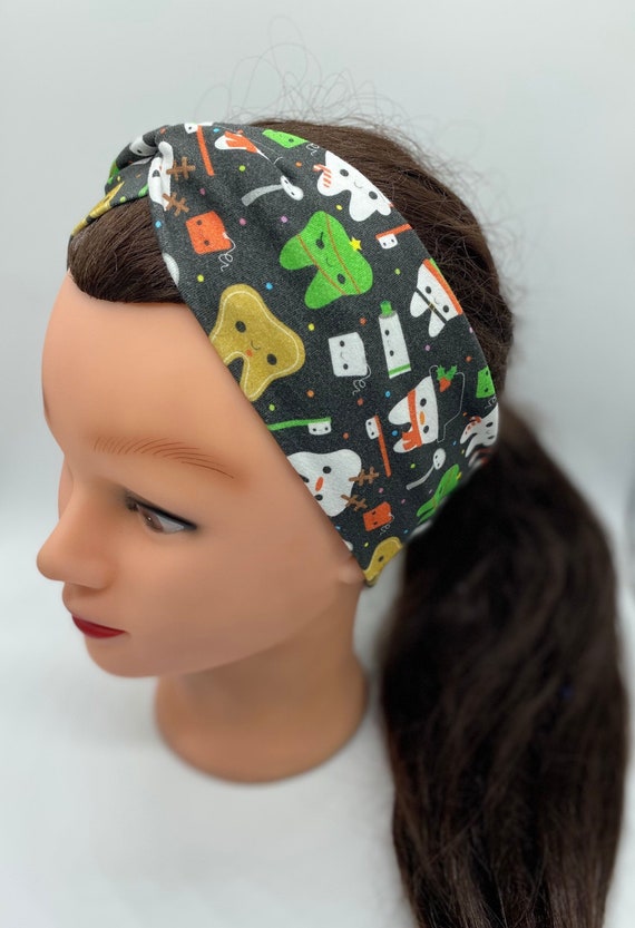 Christmas dental headband, Christmas  headband with buttons, holiday  headband, dental Christmas gift, teeth headband, tooth headband