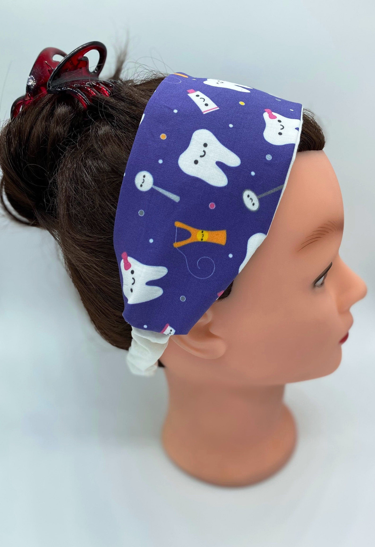 Dental Assistant Headband With Buttons Dental Hygienist Etsy