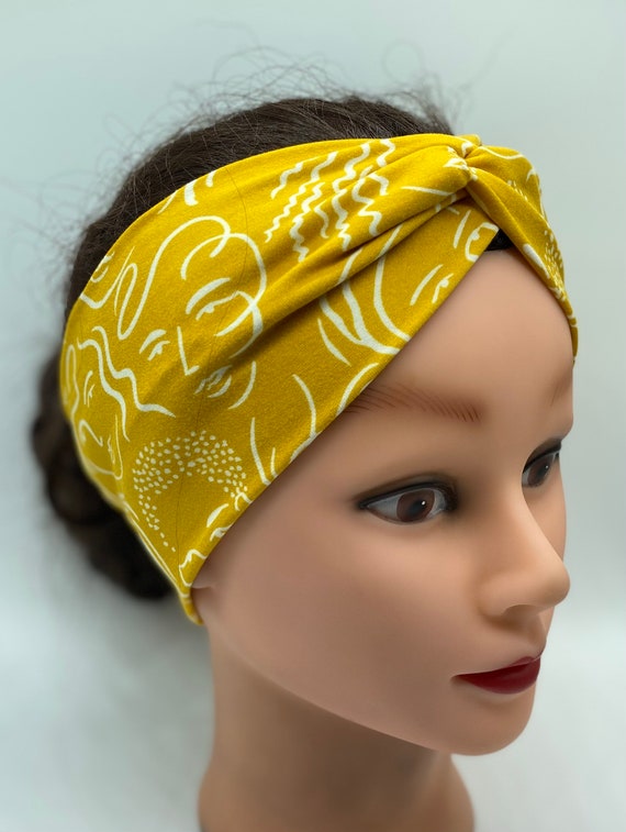 twist headband turban, nurse headband with buttons, yoga headband, headband for women, wide headband, girls headband