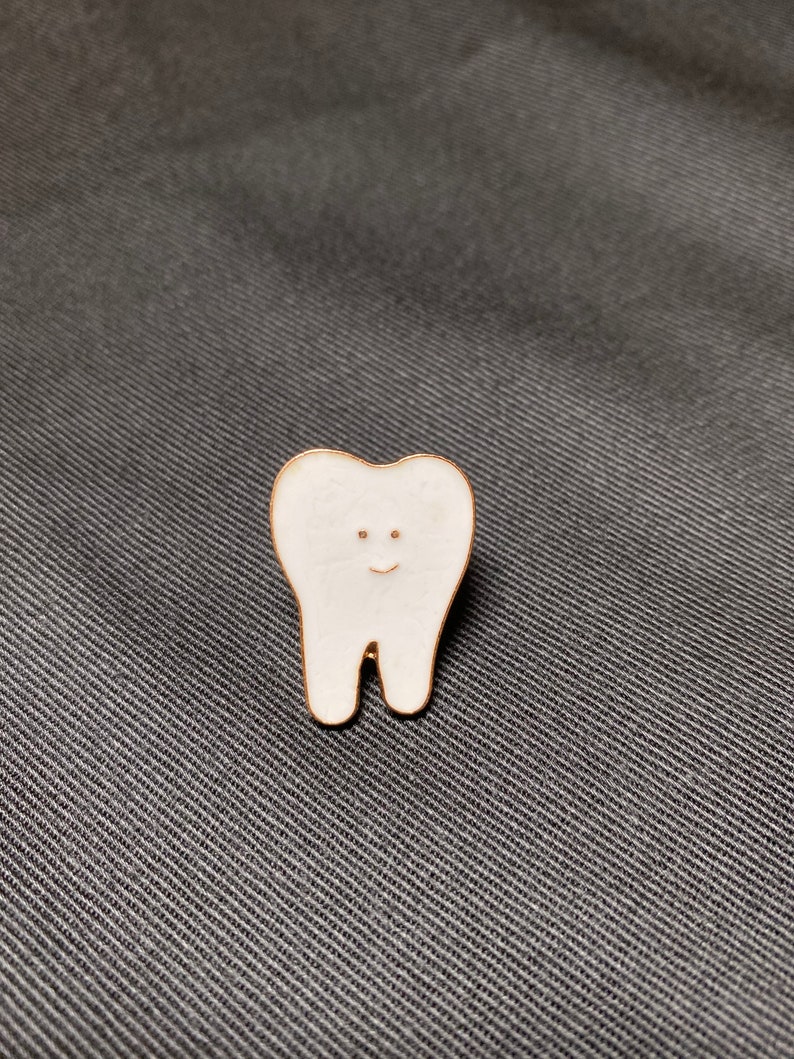 Tooth pin dental pin uniform pin dental assistant pin Etsy