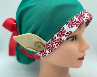 holiday scrub caps