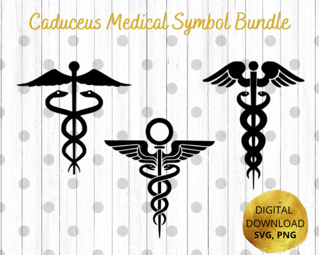 Medical Symbol, Caduceus SVG,PNG. Digital Download - Etsy