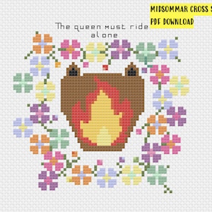 MIDSOMMAR inspired cross stitch pattern | PDF Download
