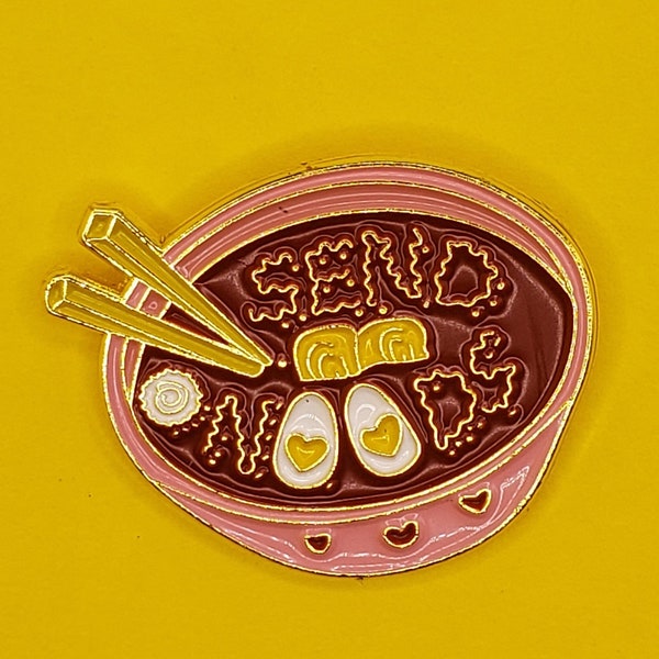 Send Noods Ramen Bowl Pin