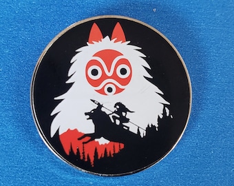 Princess Mononoke Mask Pin