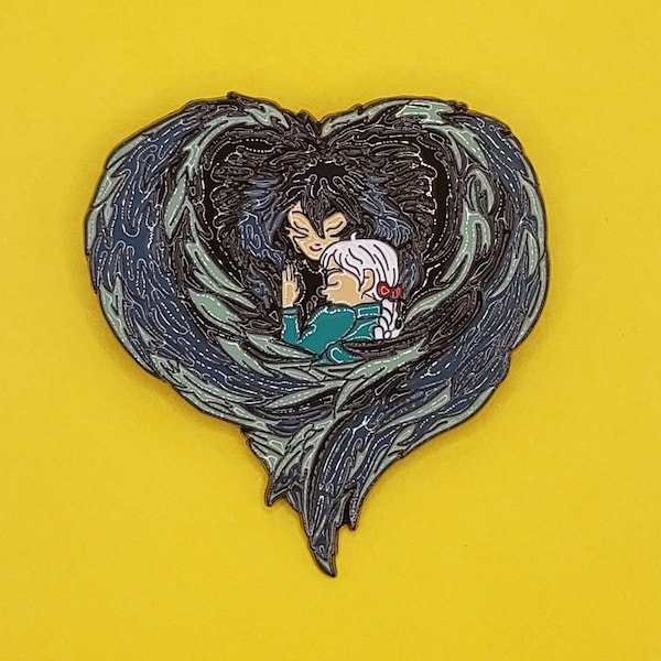 Heart Shaped Howl's Moving Castle Inspired Pin  |  Anime Pin