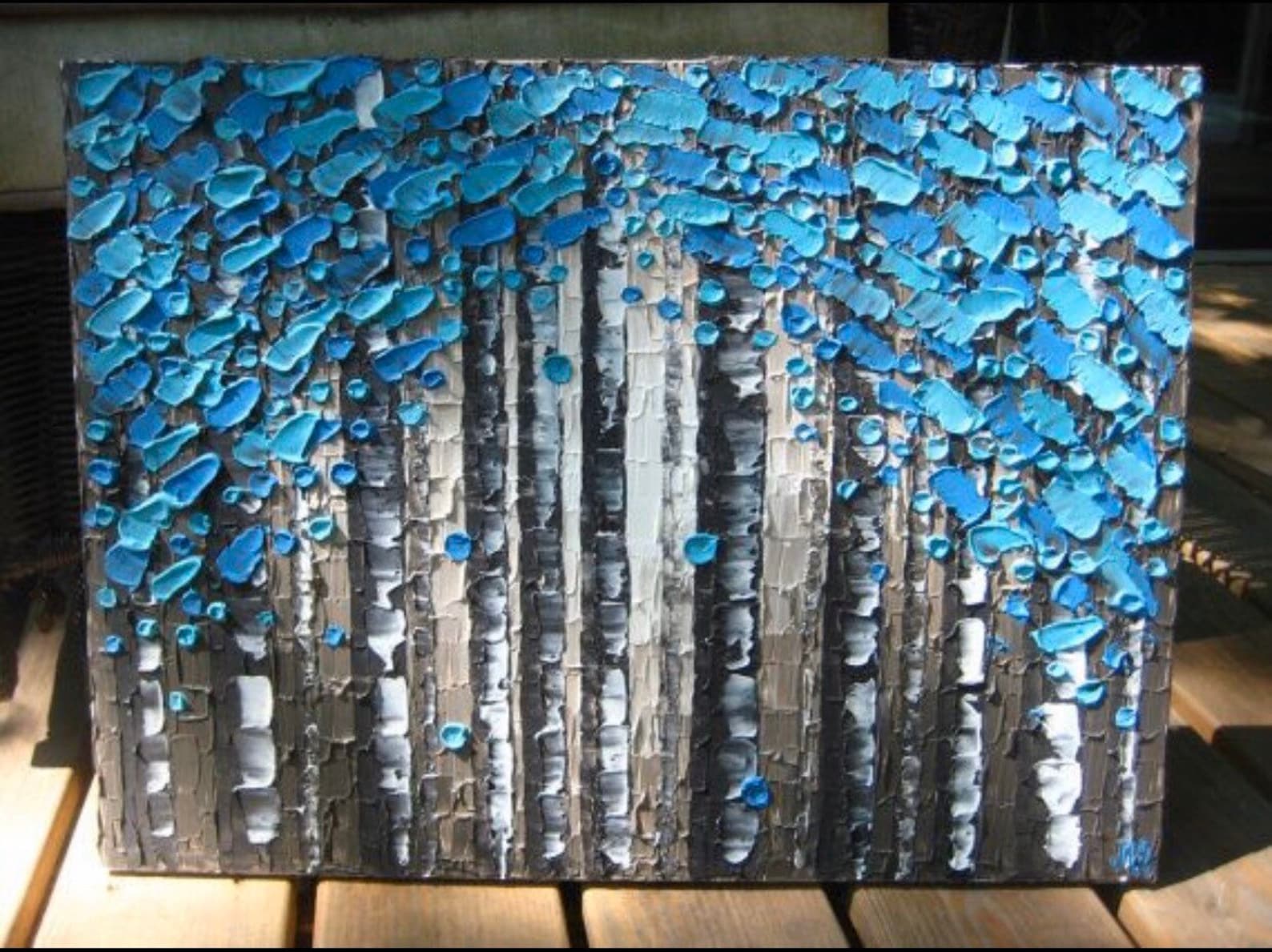 3D painting on canvas heavy textured acrylic painting living Etsy