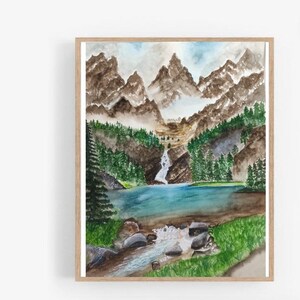 Custom watercolor landscape, painting from photo, housewarming, commission painting, personalized landscape order, real estate client gift image 4