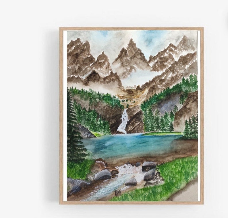 Custom watercolor landscape, painting from photo, housewarming, commission painting, personalized landscape order, real estate client gift image 4