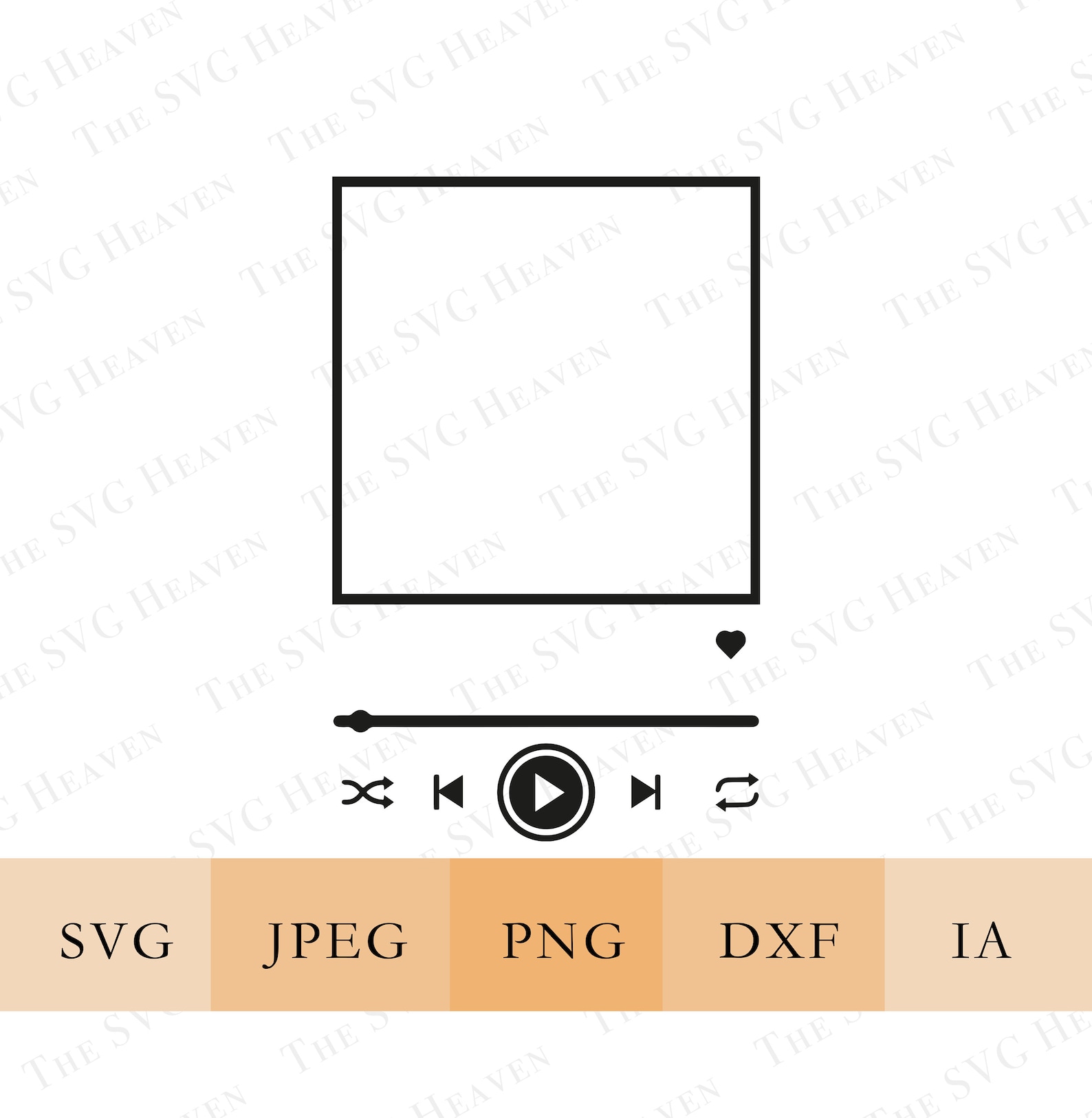 Spotify Glass Song Art Svg Music Player SVG Music Button - Etsy UK