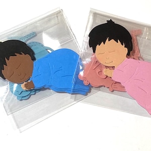 Nuevo bebé, suministros para tarjetas, bebé niño, niña, adornos, fabricación de tarjetas, álbumes de recortes, rosa, azul, suministros, bebé,