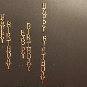 Feliz Aniversário, cartão, adesivos, espelhado, dourado,