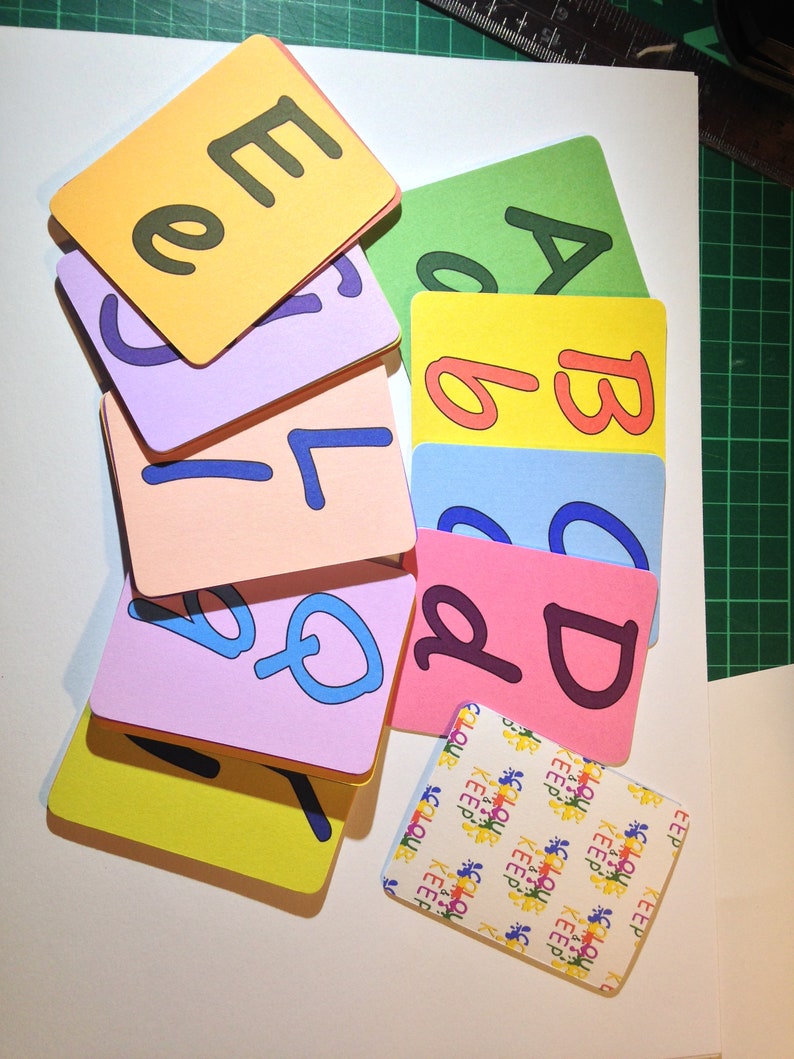 Printable Flashcards Snap cards ABC cards School Alphabet Etsy