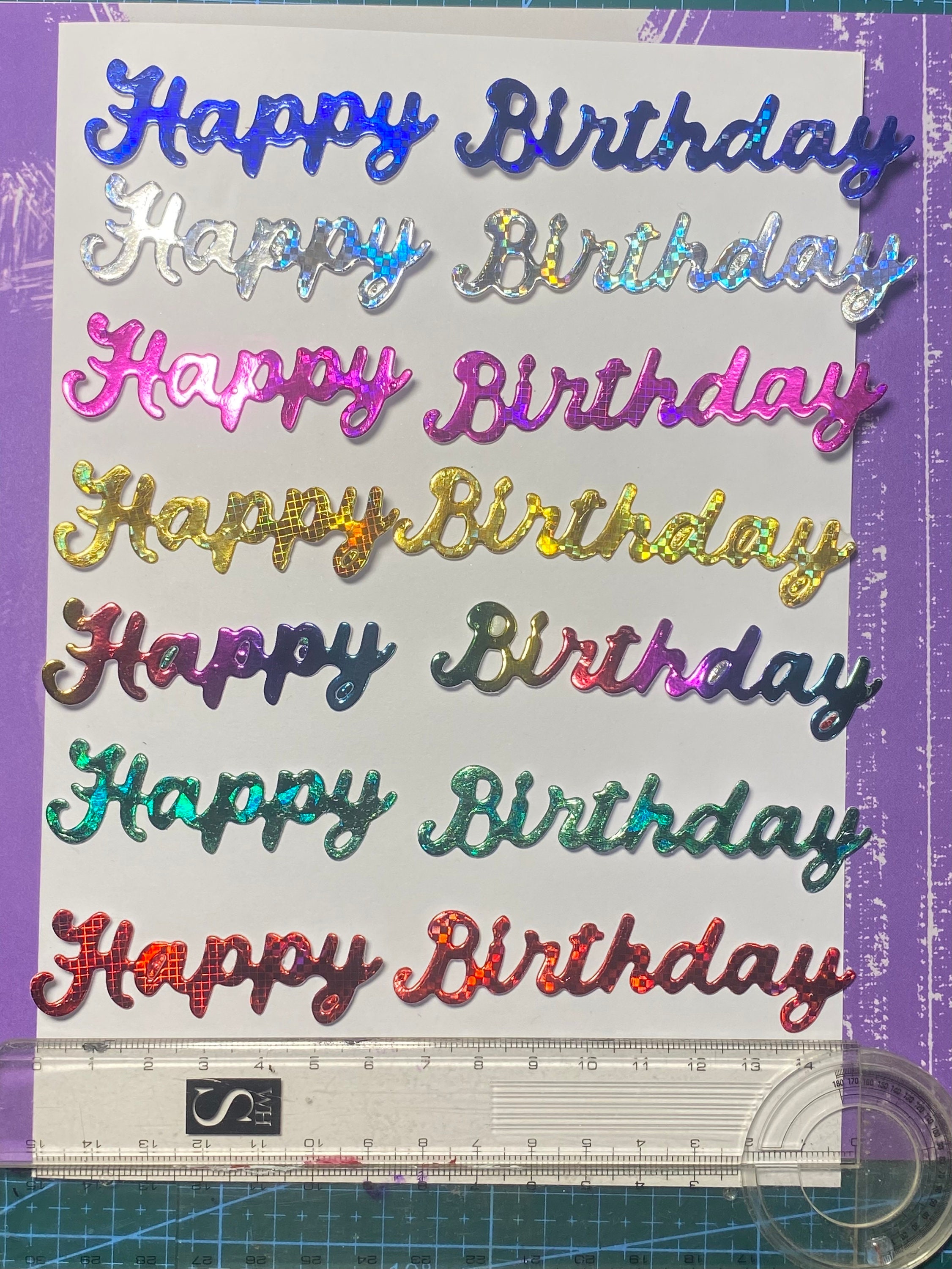Happy Birthday Card Holographic - Etsy Happy Birthday Card Holographic - Etsy