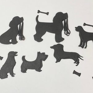 Cani, Creazione, Topper di carte, Abbellimenti, creazione di carte, scrapbooking, animali, lavorazione della carta, artigianato, forniture di carte, forniture di carta,