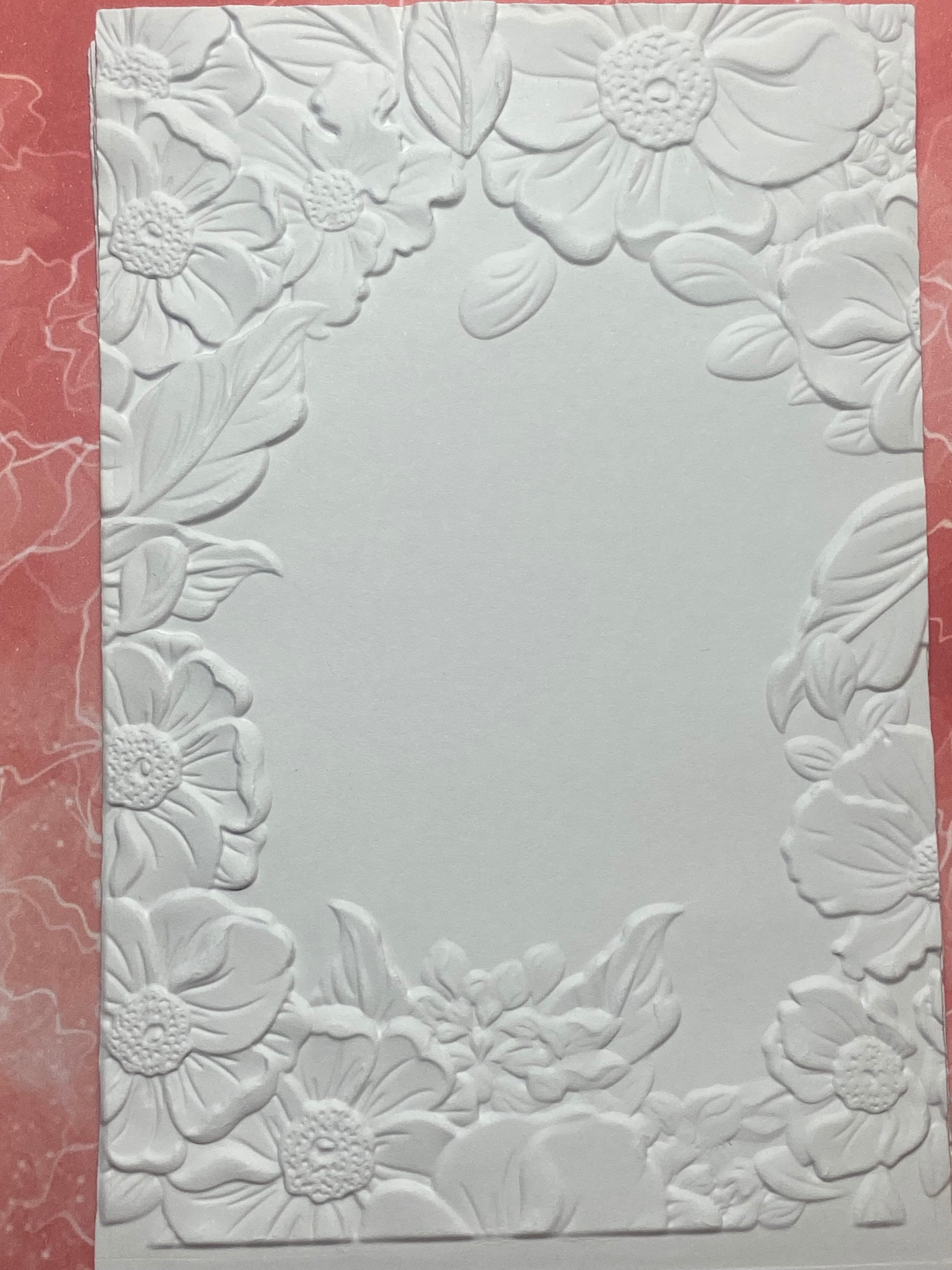 Cartella Per Goffratura Floreale 19,8x19,8 Cm | Stencil In Plastica Per Embossing | Perfetta Per Biglietti, Scrapbooking E Lavori Creativi Su Carta | Universale Per Macchine Da Goffratura