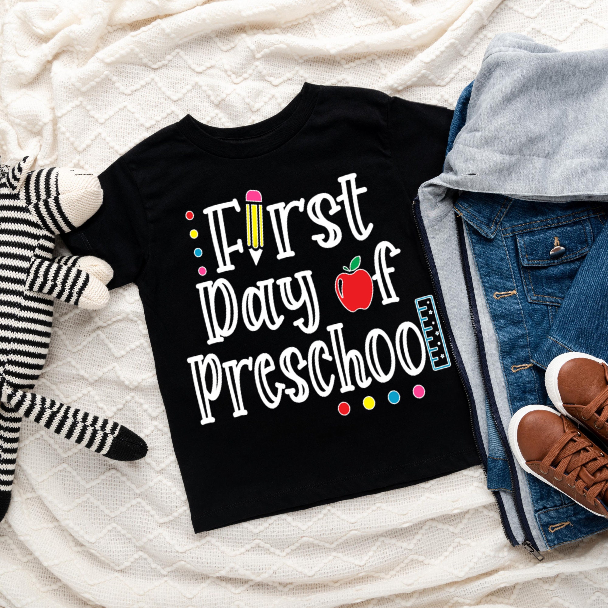 First Day of Preschool Shirt, Preschool Shirt, First Day of School