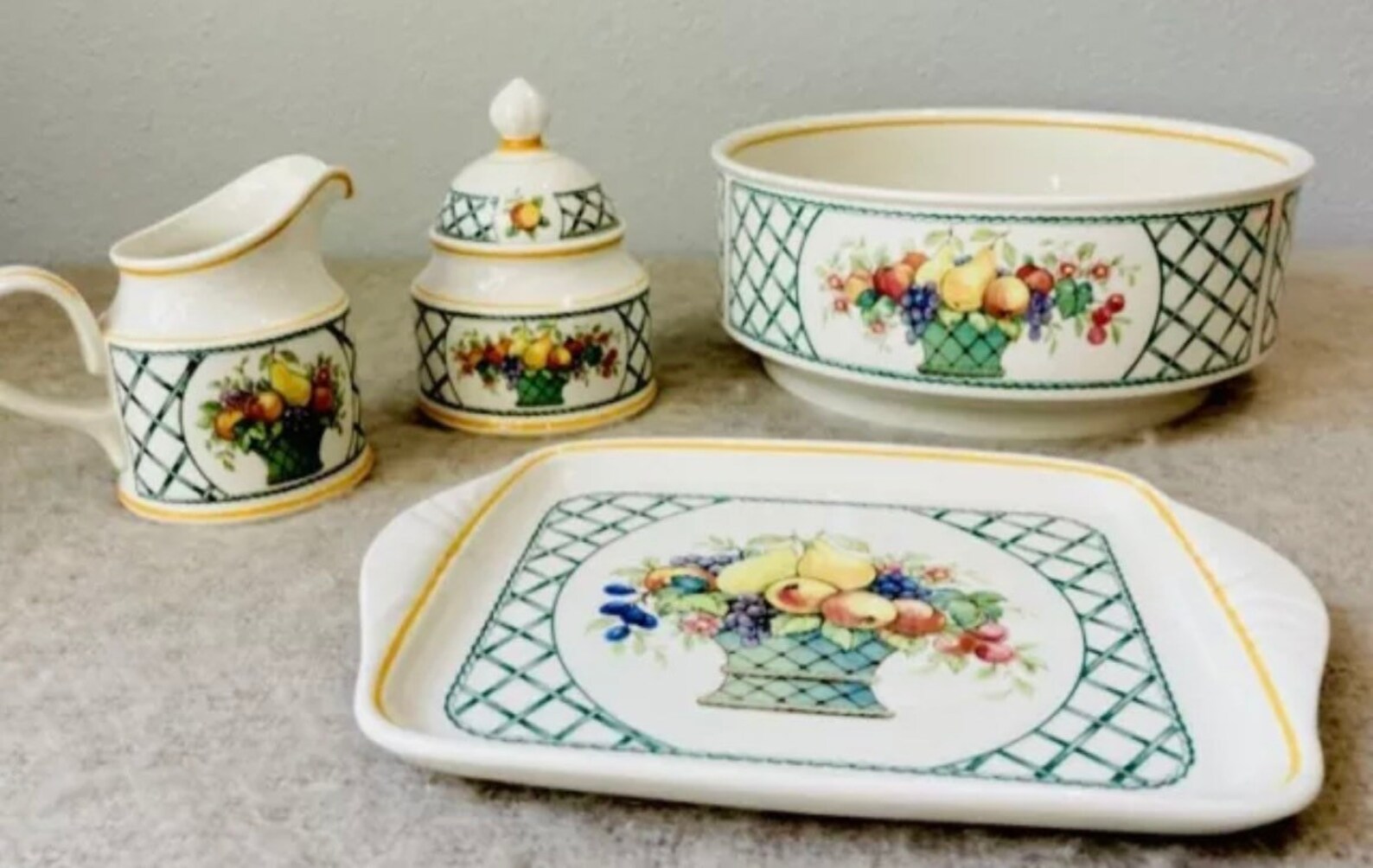 Villeroy &Boch Basket Patrón Conjunto de 5 Piezas Etsy