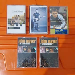 John Mayer Cassette Tape - Room For Squares, Heavier Things, Inside Wants, Any Given Thursday