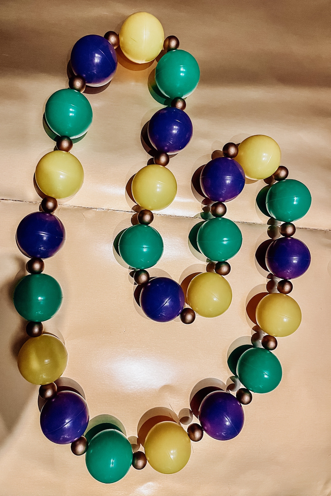 Mardi Gras Bead Garland and Hanging Beads Indoor and Outdoor Use Etsy