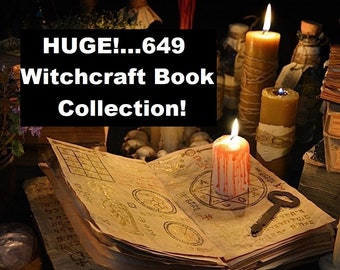 649 Hexenbücher Wicca Hexe Wicca Zauberspruch Pagan Okkult Bundle Rituale Zaubertränke PDF Collection Instant Download printable