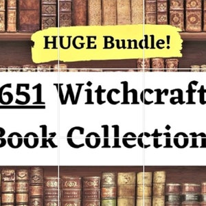 651 Witchcraft Books Bundle, Wiccan Spells, Occult, Pagan Spells, Rituals, Witch Spells, Witchy Spell Book Instant Download