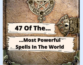 47 Simple Powerful Magick Spells Witchcraft Witches Black Magic Spell Book Wicca Pagan Occult Ritual Instant Download Digital PDF Printable