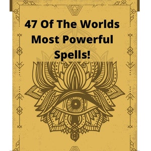 47 Spells for Easy Powerful Magick Witchcraft Witches Magic Spells Wicca Wiccan Pagan Occult Ritual Instant Download Digital PDF Printable