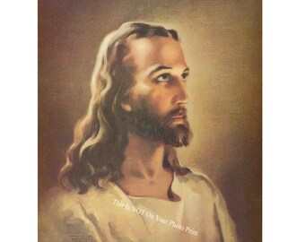 Jesus Christ Picture, Christian Catholic Mormon Religion Jesus Picture God Bible Religious Photo 5x7 8x10 Size Print Poster 9316