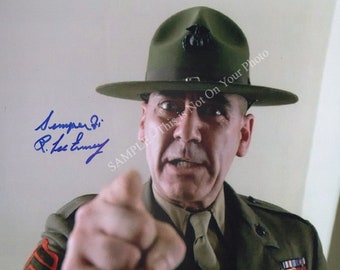 R Lee Ermey Signed Photo Semper Fi R Lee Ermey Autograph Full Metal Jacket USMC Reprint Picture Print 7938