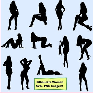 Sexy SVG, Woman SVG, Woman Silhouette Clipart, Sexy Silhouette, Women Png, Woman Vector, Lady Svg, Girl SVG For Cricut, Png Instant Download