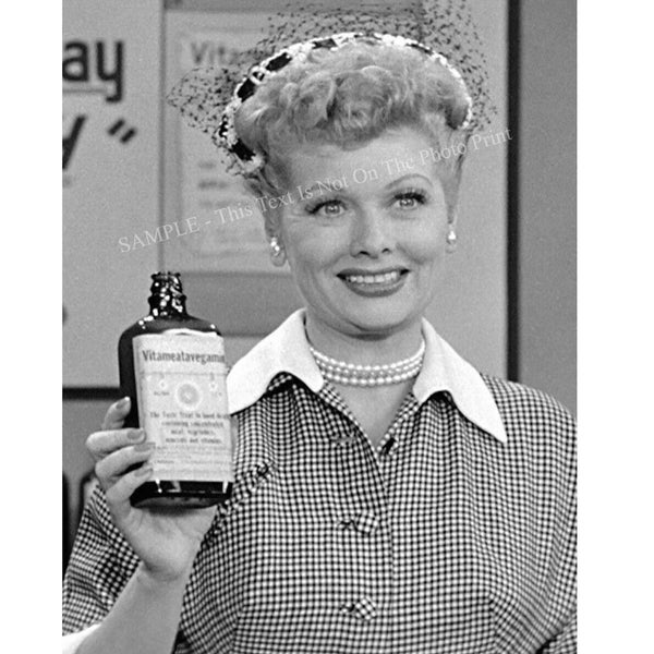 Lucille Ball in I Love Lucy Vitameatavegamin TV Show Episode Comedy Photo Celebrity Print Poster 325C